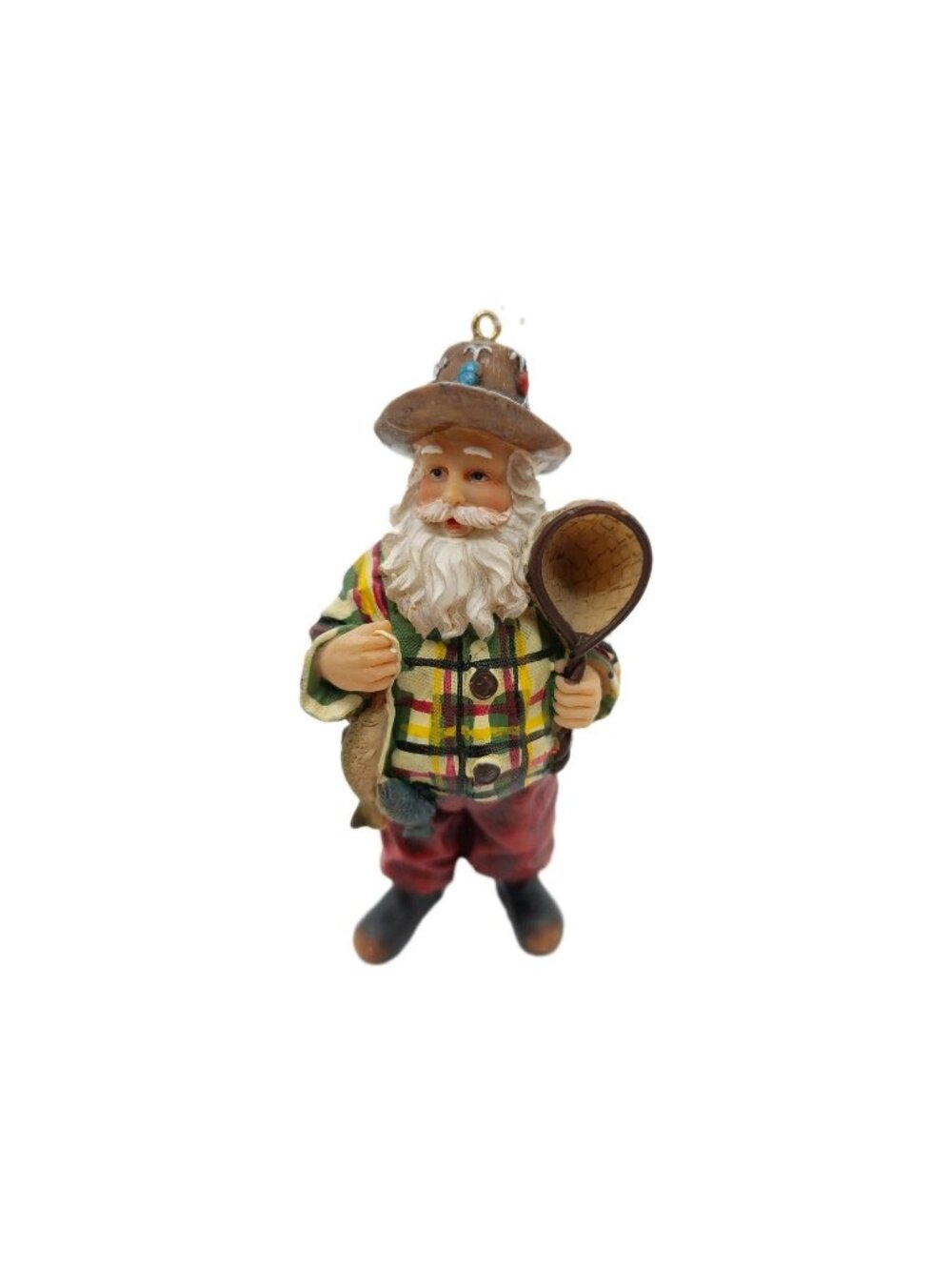 Fishing Santa Claus Christmas Ornament Saint Nick